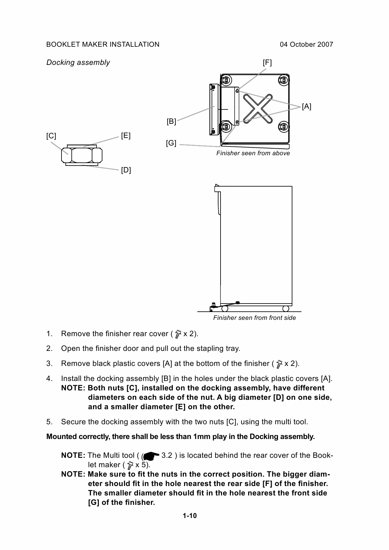 RICOH Options BK5010 Booklet-Maker Service Manual PDF download-3